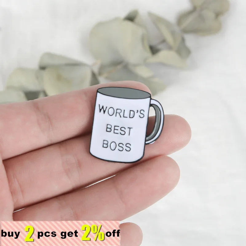 Boss Mug Custom Enamel Pins