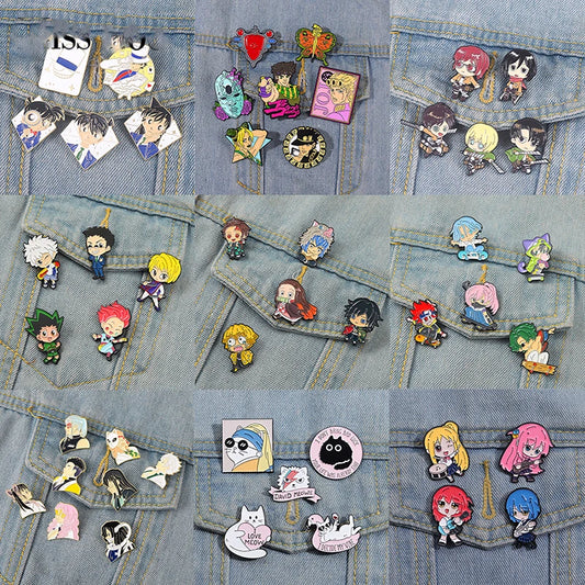 Anime Collection Enamel Pins Set