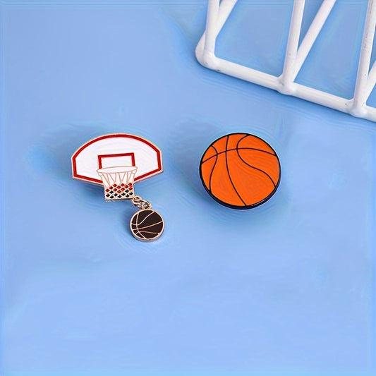 Basket Ball Enamel Pin