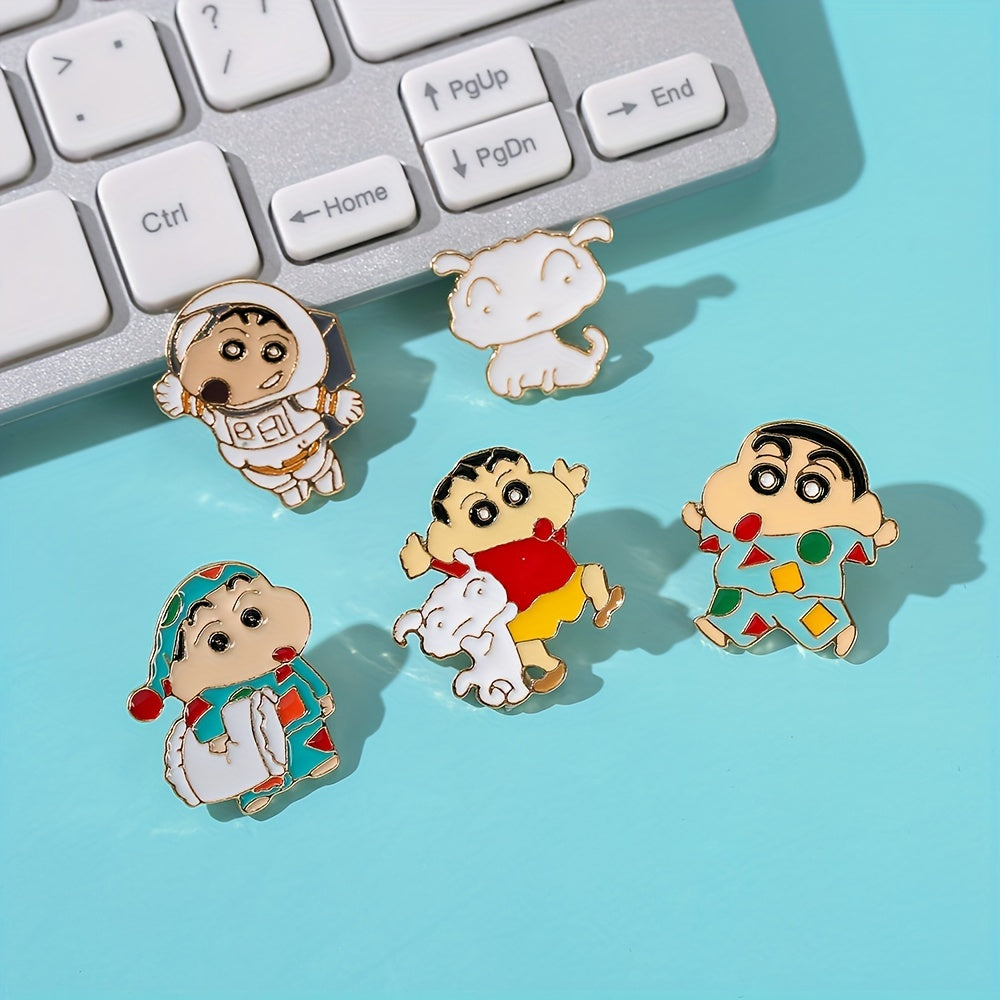Shin Chan Inspired Enamel Pins