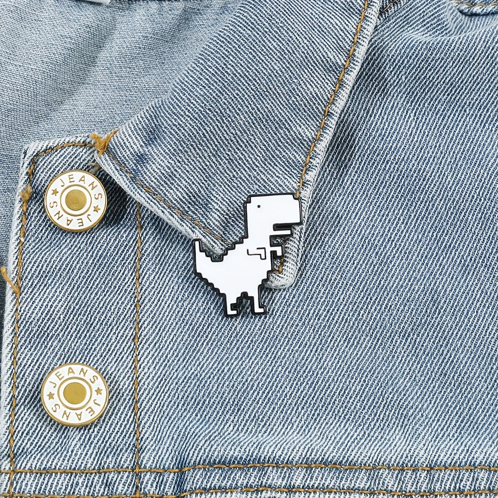 Chrome Dino Enamel Pin