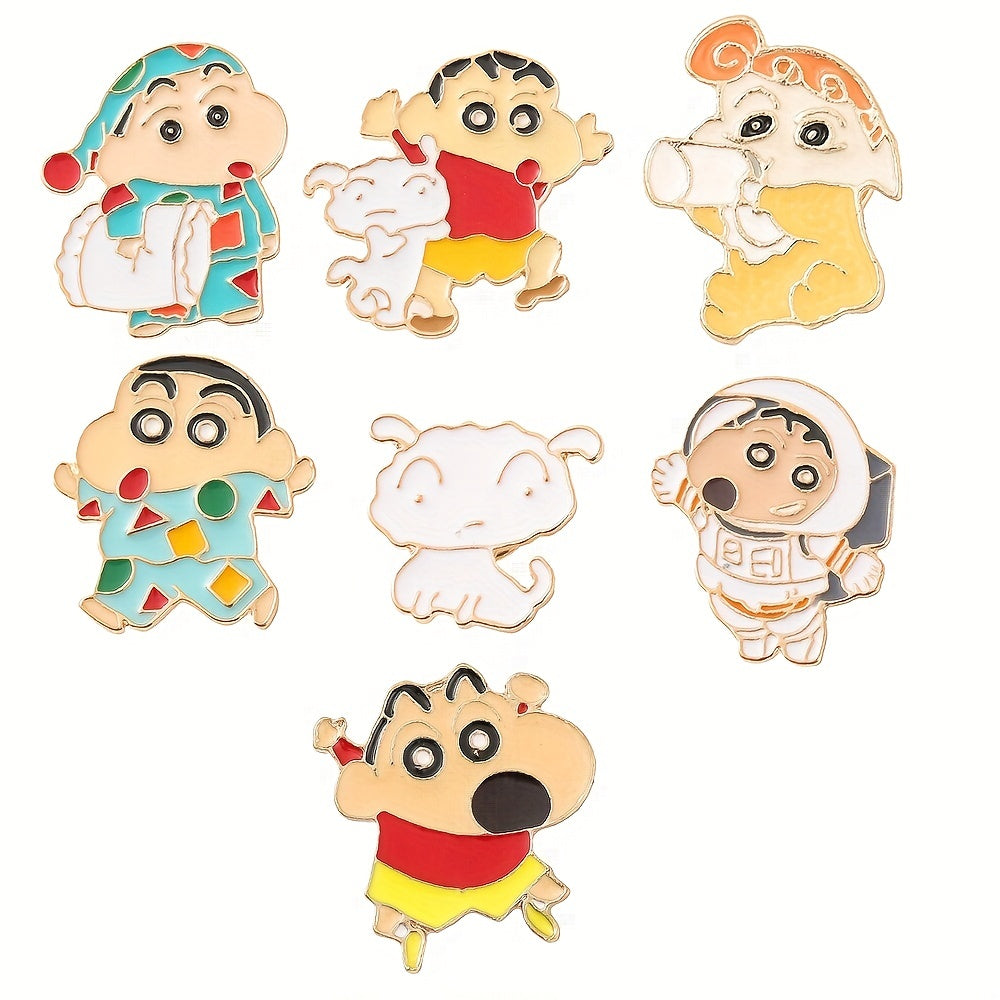 Shin Chan Inspired Enamel Pins
