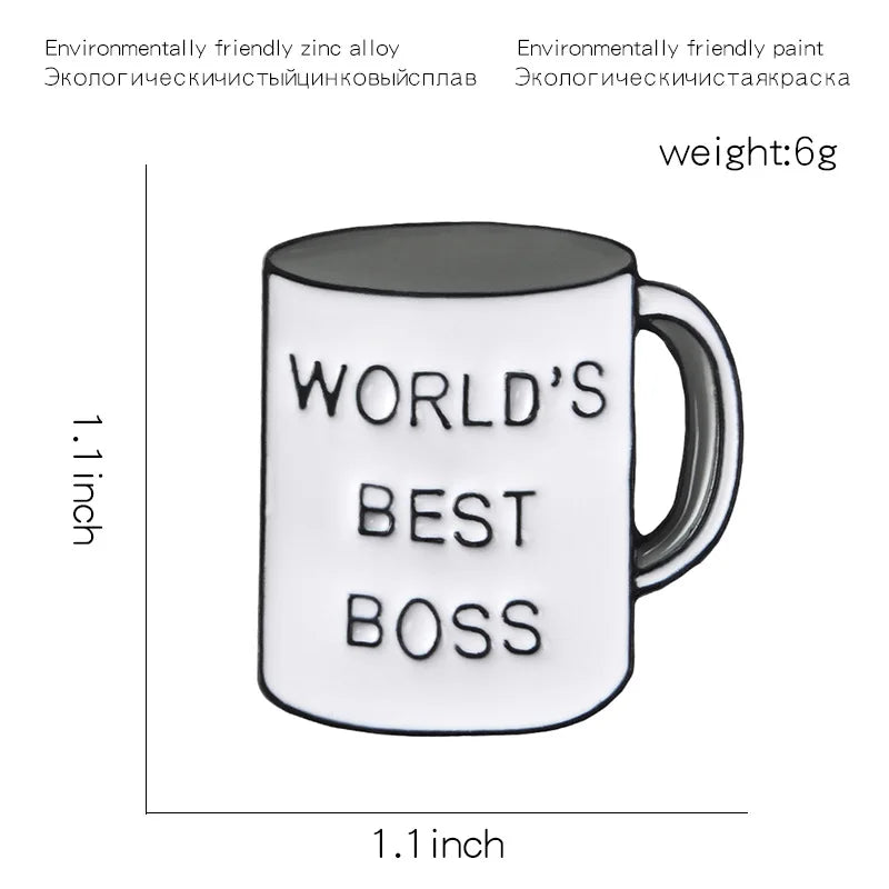 Boss Mug Custom Enamel Pins