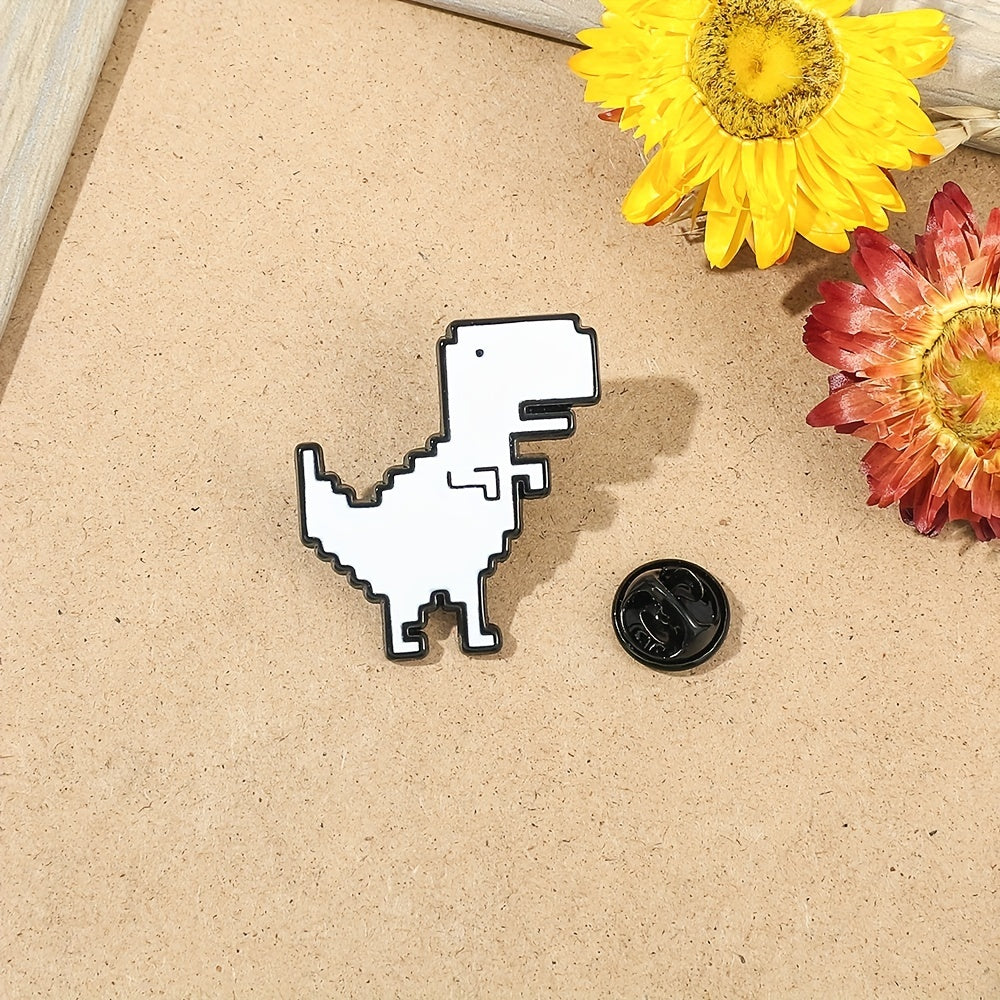 Chrome Dino Enamel Pin